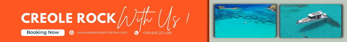 Creole Rock boat charter excursion Saint-Martin
